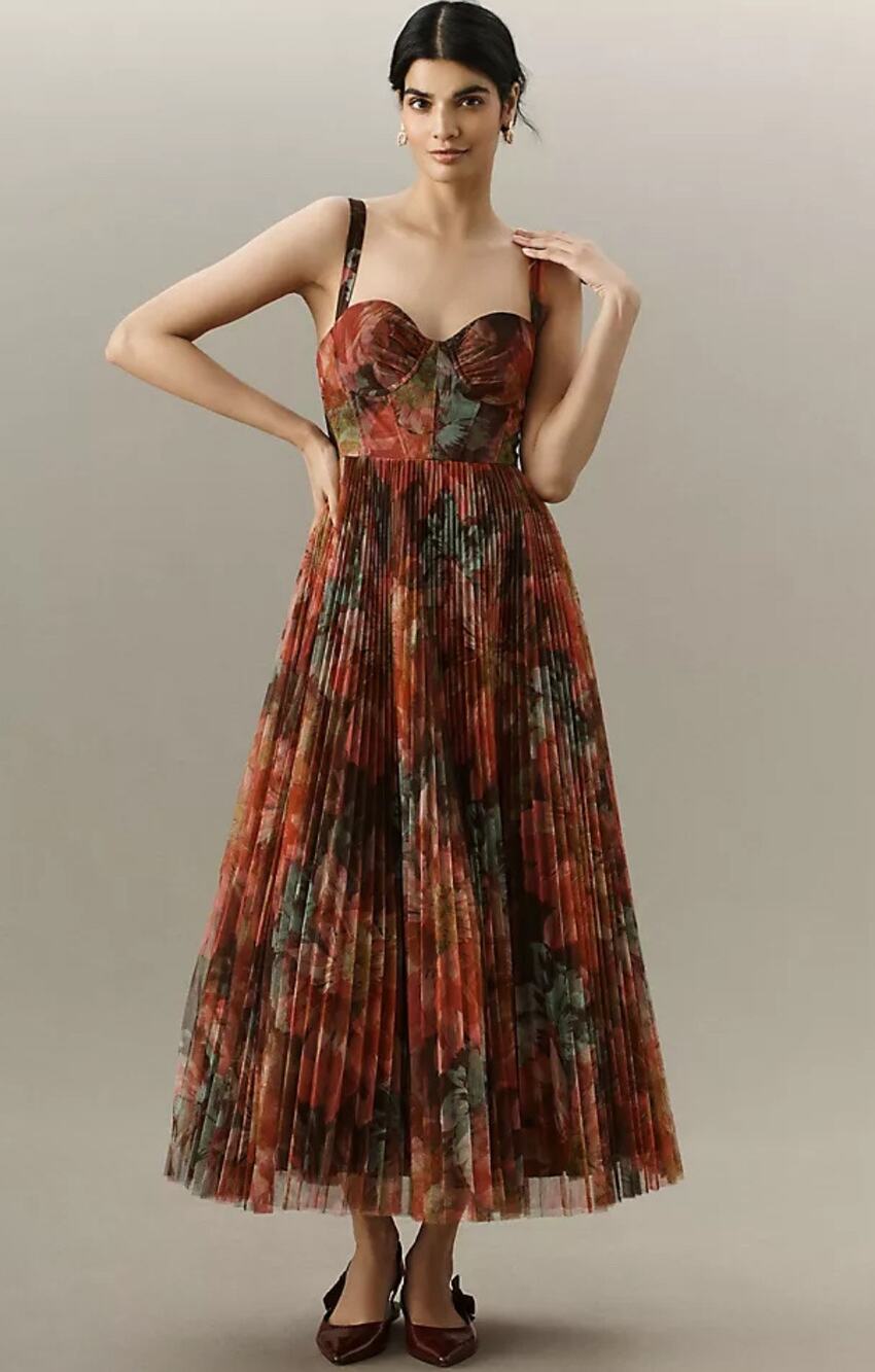Hutch Willa Bustier Tulle Maxi Dress Size 4